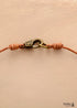 Boho Necklace, Labradorite Amazonite Leather Pendant Necklace
